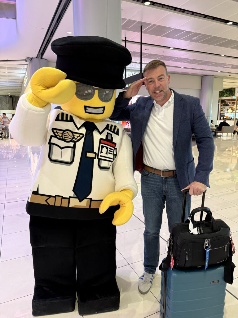 MJ Airport Associates Ltd Director, Mark Turner on his business travels at Manchester Airport.